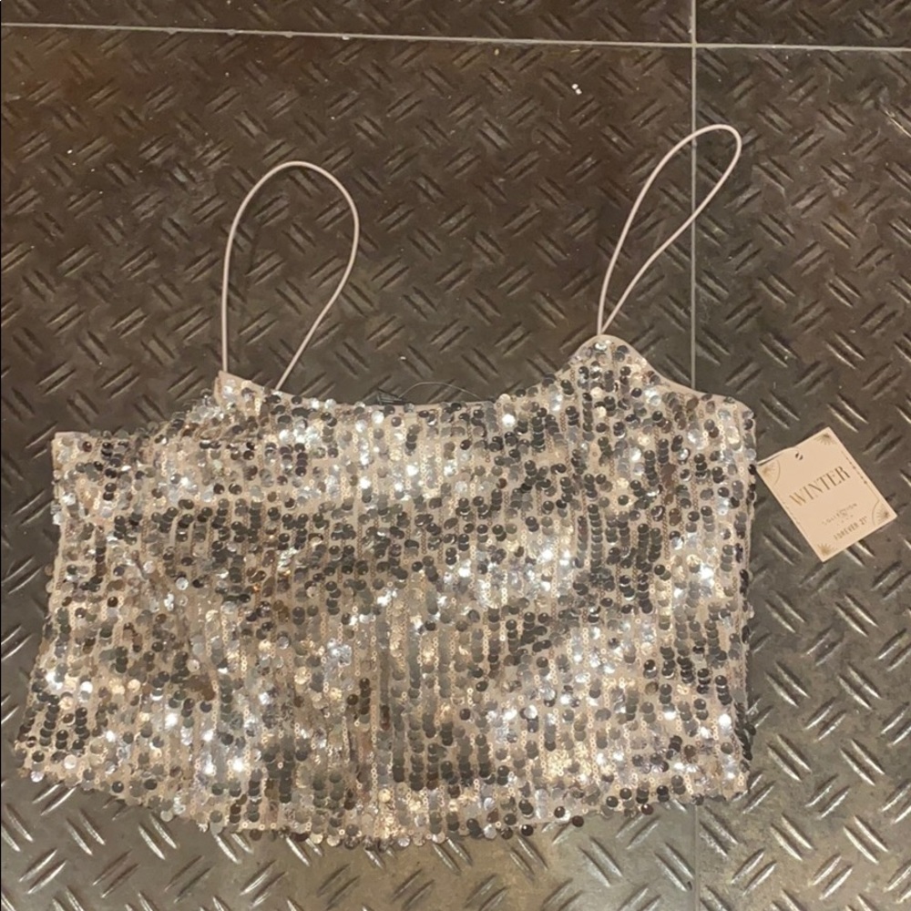 NET! Sequined crop top - Picture 2 of 2